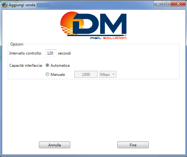 Sonda SNMP per monitoraggio traffico link