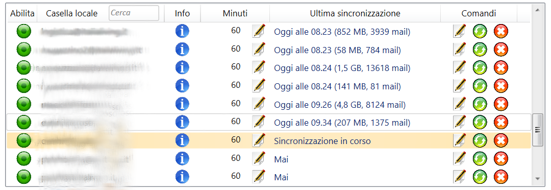 Migrazione Caselle